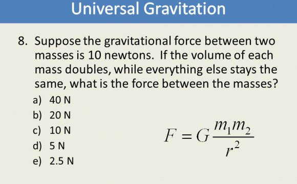 Suppose the gravitational