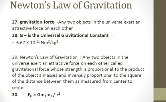 Newton s Law of Gravitation