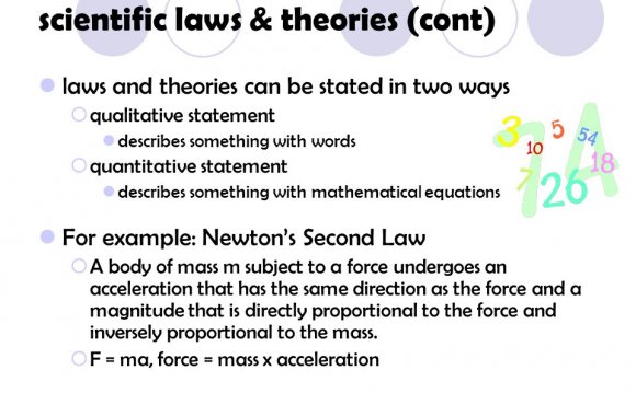 Scientific laws & theories