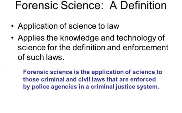 Forensic Science: A Definition