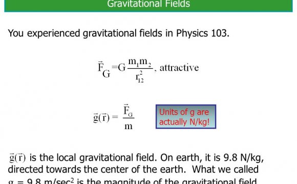 Local gravitational field