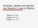 Galileo and Newton laws of motion