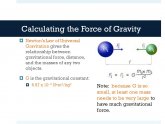 Calculating the force of gravity