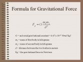 Formula of gravitational constant