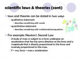 Scientific laws