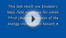 Derivation Of The Einstein Field Equations (Hilbert, 1915)