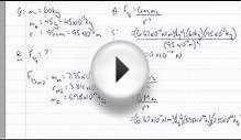 Gravitational Force Example - Earth-Moon