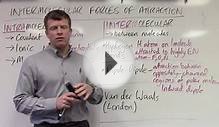 Intermolecular Forces of Attraction