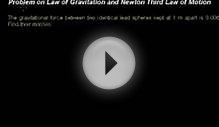Problem on Law of Gravitation and Newton Third Law of Motion